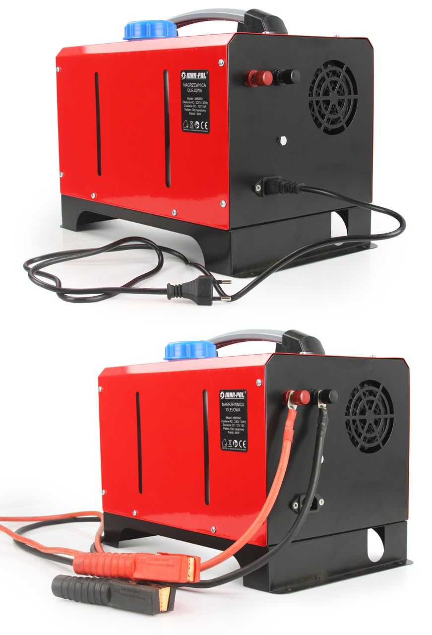 Riscaldatore d’Aria Stufa | a Diesel Gasolio | 12V/230V | 12KW | Portatile | Monitor LCD con Telecomando | per Roulotte Auto Garage Magazzini Abitazioni