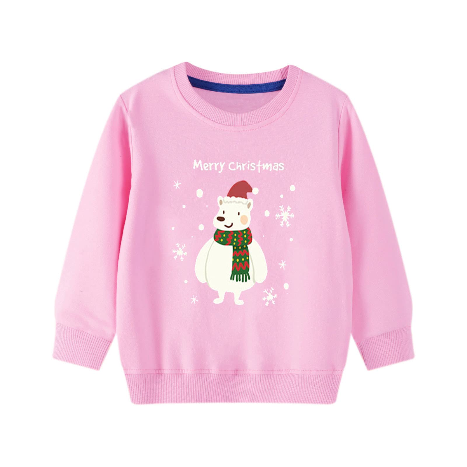 Girls Kids Christmas Jumper Sweatshirt Xmas Jumpers Reindeer