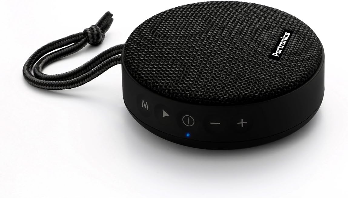 Portronics POR-754 Sound Bun 6W Bluetooth Speaker with Mic (Black)