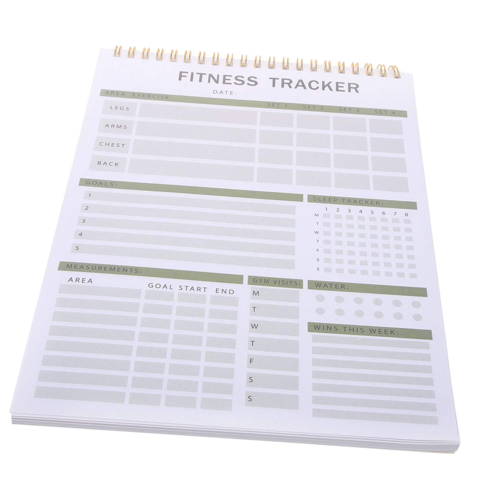 Balacoo Fitness Journal Notebook Workout Planner Daily Planner Organizer Monthly Planner Notepad