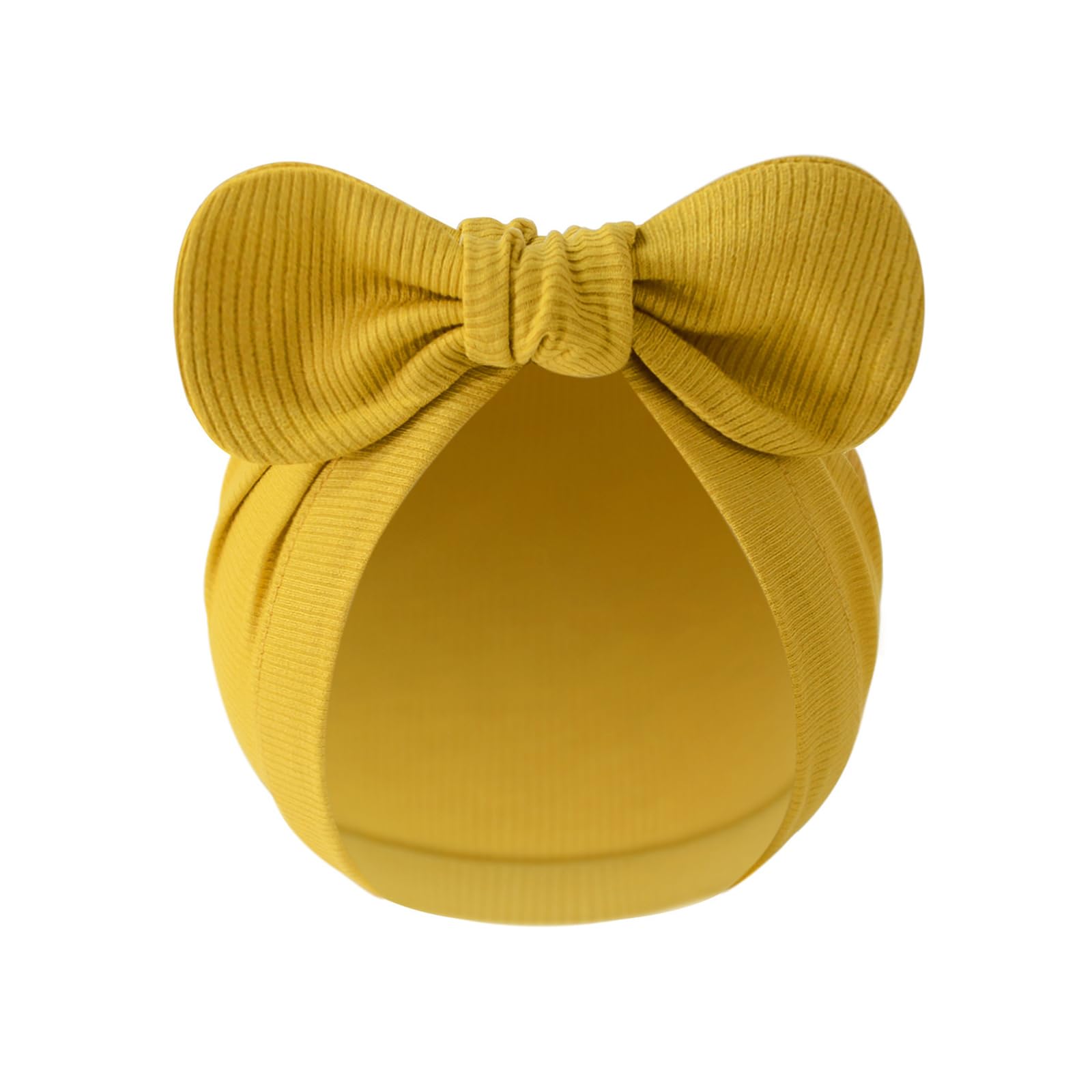 Xjdzineq Baby Bonnet Hat Cotton Newborns Bowknot Fetal Caps Color Headwear for 0 to 3 Months Unisex Infant Bowknot
