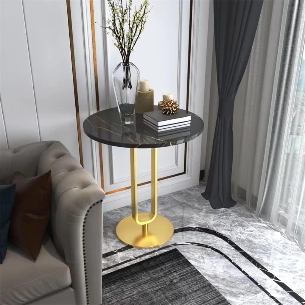 Side Table/End Table,Slate Small Side Corner Table Coffee Table Table Cabinet Sofa Living Room Balcony Small Round Table