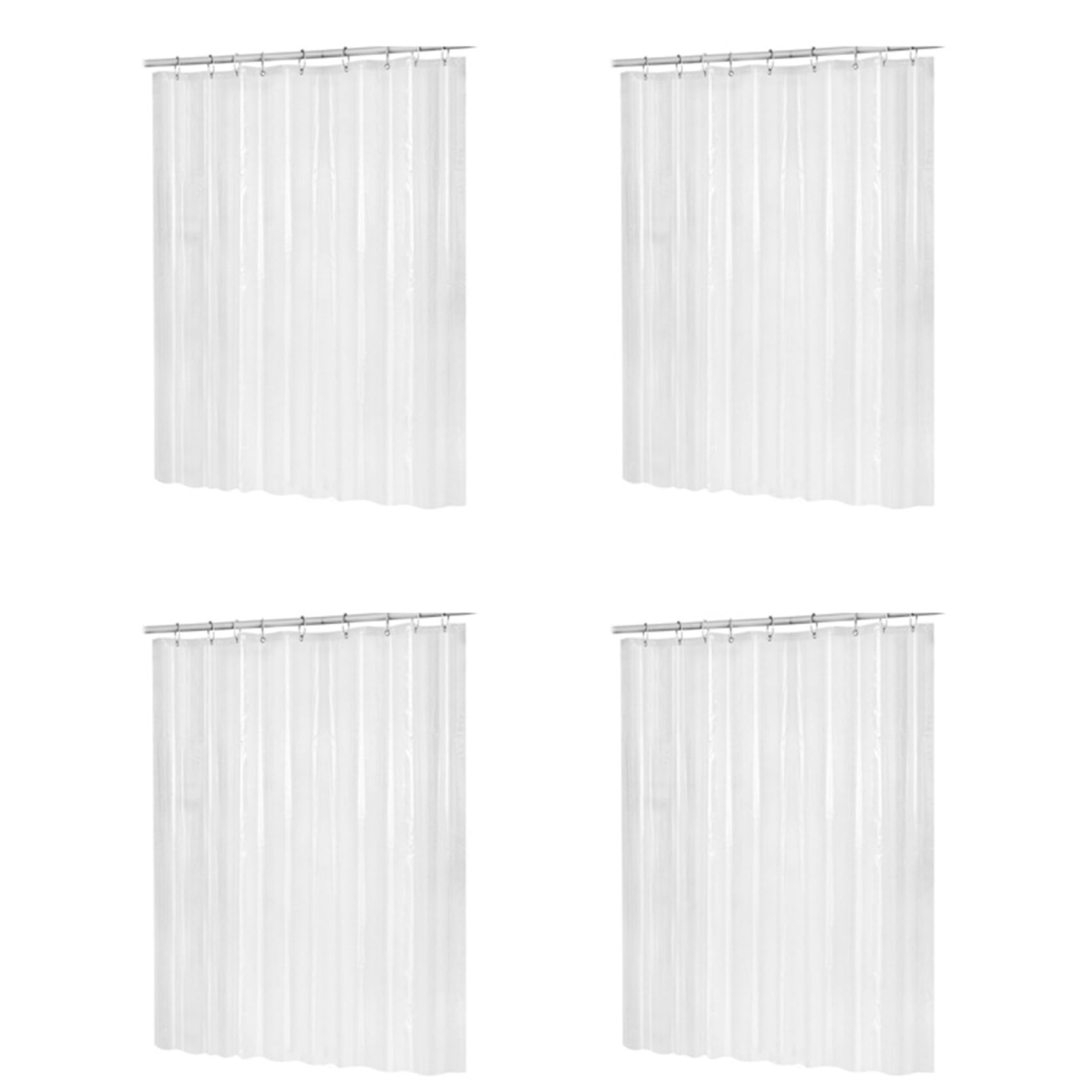 Rideau de douche imperméable PEVA transparent pour éviter les inondations de salle de bain