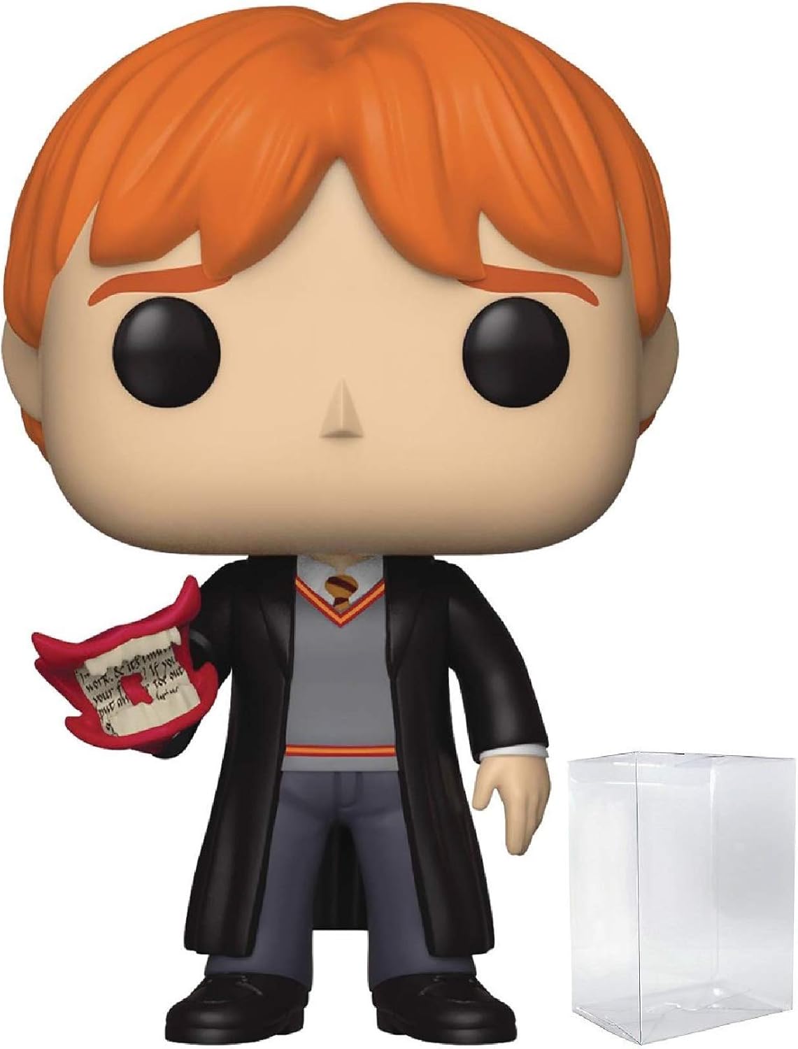 Harry Potter - Ron Weasley with Howler Funko Pop! Vinyl Figure (Bundled with Compatible Pop Box Protector Case), Multicolor, 3.75 inches