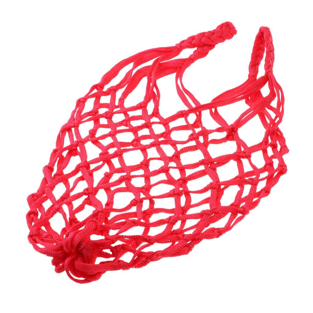 Mesh Ball Bag Basketball Ball Carry Mesh Storage Net Bag Holder Red