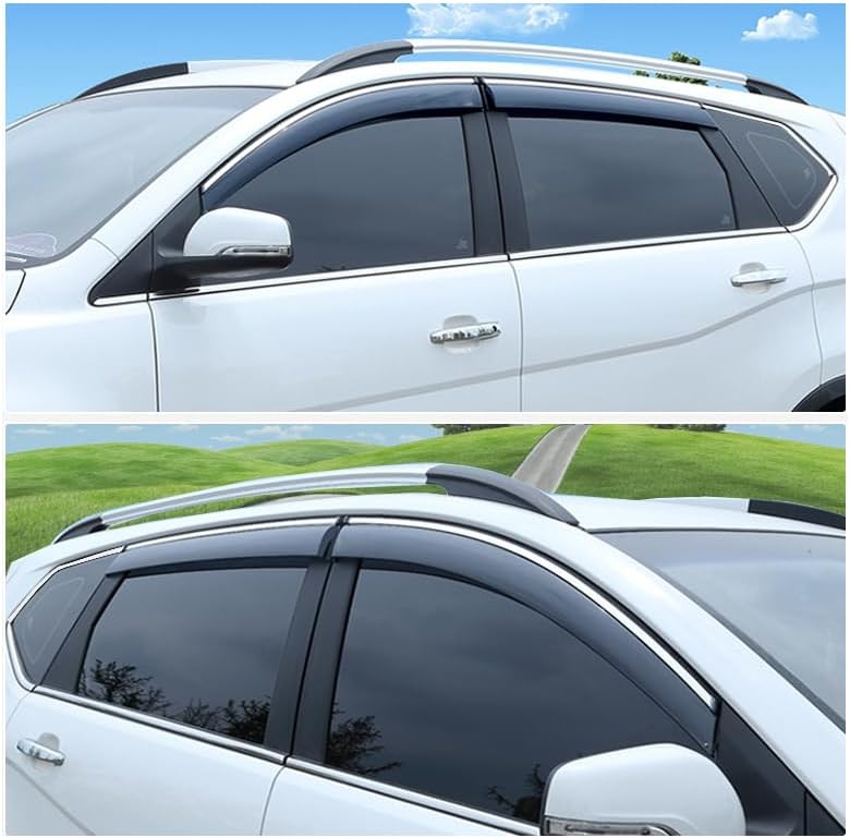 New Car Window Visor Vent Rain Wind Deflector Guard Sun Rain Guards Compatible for Mitsubishi Eclipse Cross 2018 2019 2020 2021 2022 2023 2024 2025