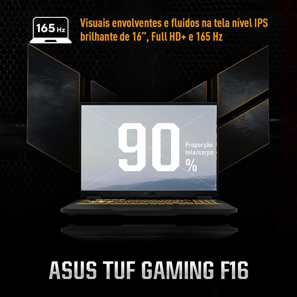 Notebook ASUS TUF Gaming F16, Intel Core i7 RTX 5050, 16 GB, 512 GB SSD, 16.0'' FHD, Jaeger Gray - FX608JHR-RV016W
