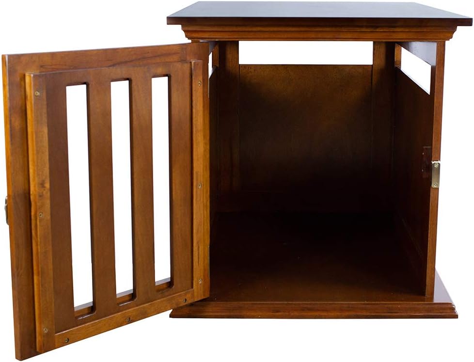TownHaus Elite Furniture Dog Crate (Large/X Large, Mahogany)