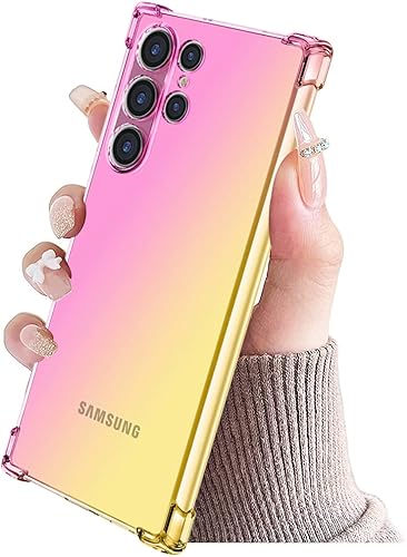 Miniatura 6 de Funda para Samsung Galaxy S23 Ultra, SM-S918U, funda transparente degradado, delgada, antiarañazos, TPU a prueba de golpes, funda protectora para