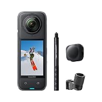 Insta360 X4 Pack Sci - Action Cam 360° 8K Impermeabile, Video Grandangolari in 4K