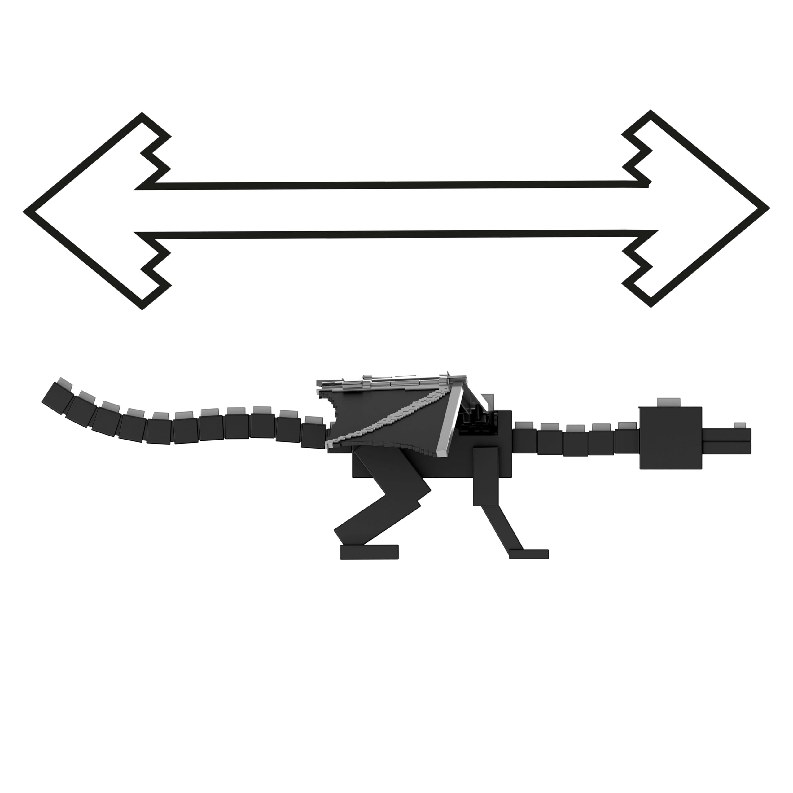 Mattel Minecraft Drachenatem Enderdrache-Actionfigur mit 10 Scheiben, riesiges Spielzeug mit ca. 55 cm Länge und ca. 51 cm Flügelspannweite, mit beweglichen Flügeln und Starter, JKC13 | 10 Scheiben, riesiges Spielzeug mit 54,9 cm Länge, 50,8 cm Spannweite