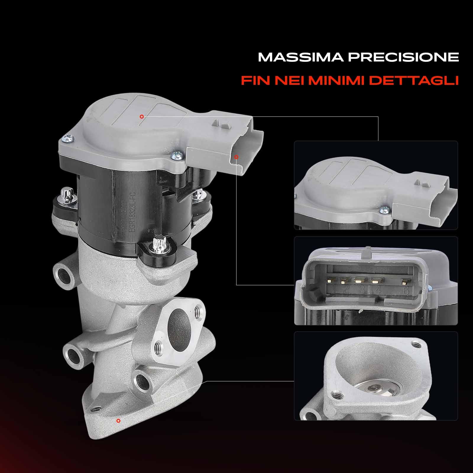 Frankberg Ricircolo dei gas di scarico del radiatore della valvola EGR a | LR018323; Compatibile con: Discovery III L319, Discovery III Van L319, R.a.n.g.e R.o.v.e.r Sport L320, Discovery IV L319