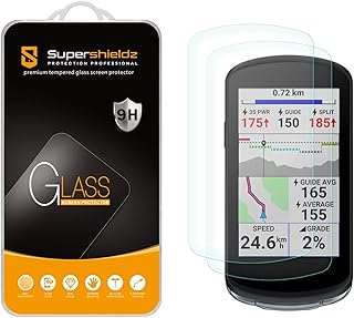 Supershieldz (2 Pack) Designed for Garmin Edge 1040 and Edge 1040 Solar Tempered Glass Screen Protector, Anti Scratch, Bubble Free