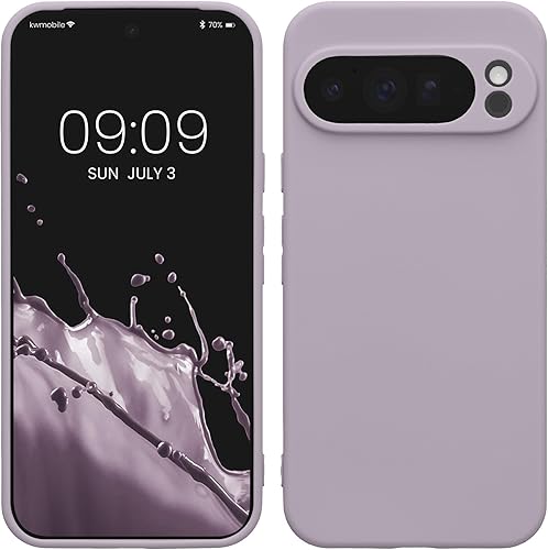 Miniatura 159 de kwmobile Funda compatible con Google Pixel 9 Pro - Funda protectora delgada de TPU para teléfono - Acabado mate suave - Negro mate NEGRO MATE,Piedra