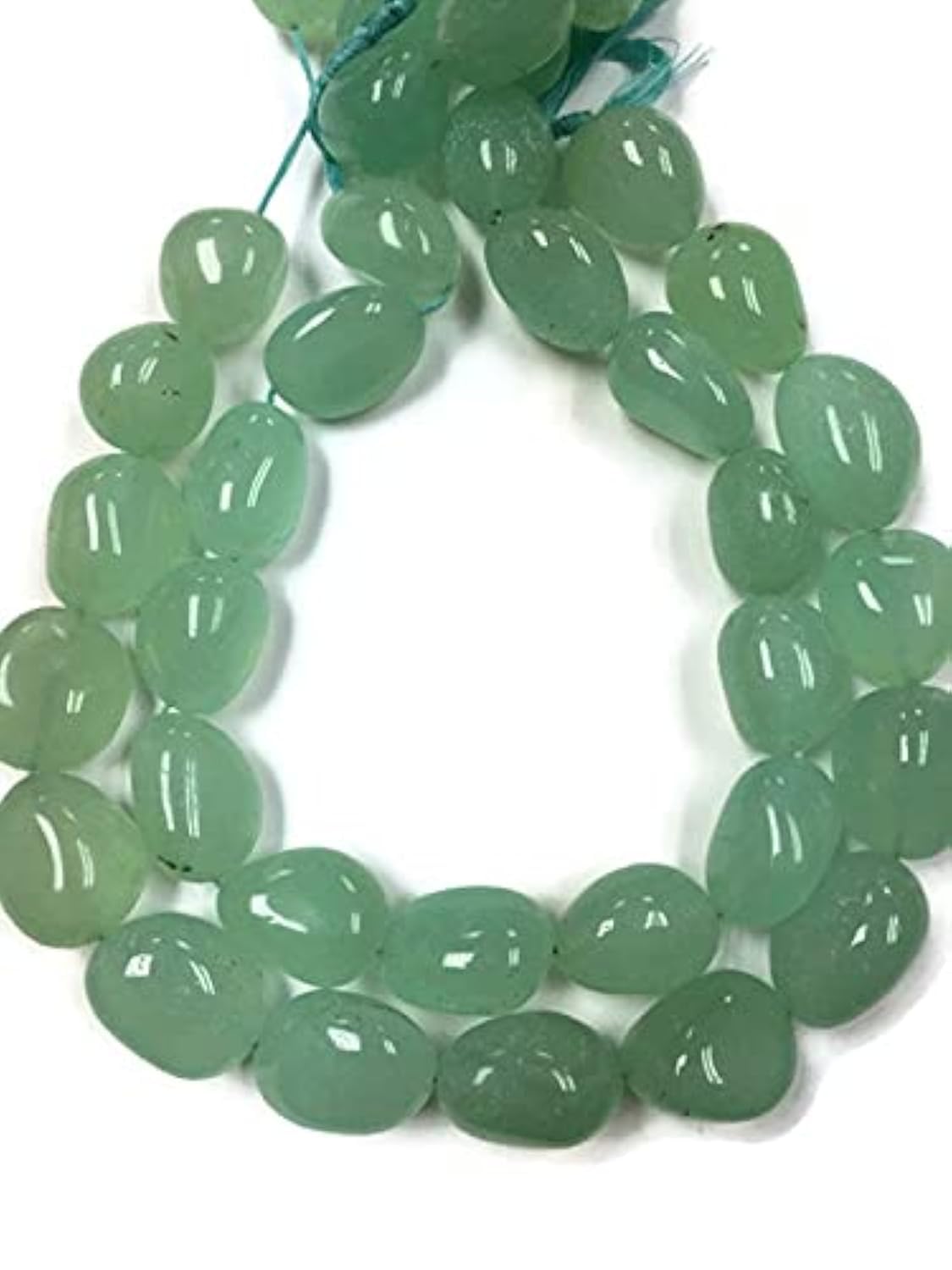 Chalcedony Smooth Nugget LKBEADS perle naturelle Peruvian Chalcedony 14"