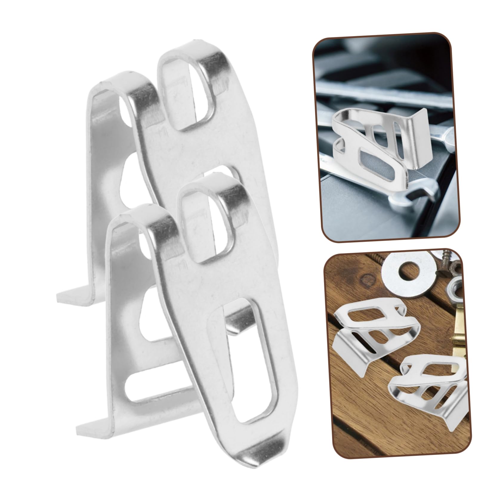 GALPADA 5 Set Ganci Da Cintura Acciaio Inossidabile Per Trapano Elettrico Clip Per Cintura Compatibili Con Utensili Elettrici E Trapani Percussione Design Compatto E Sicuro Per 2 Pezzi*5