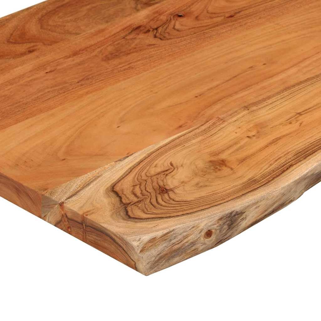 vidaXL Dessus de Table Bois Massif Acacia 80x40x3,8 cm Rectangulaire, Planche de Remplacement pour Table à Manger