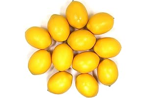 12-Piece Artificial Lemons: Lifelike Decor for Vibrant Ambiance