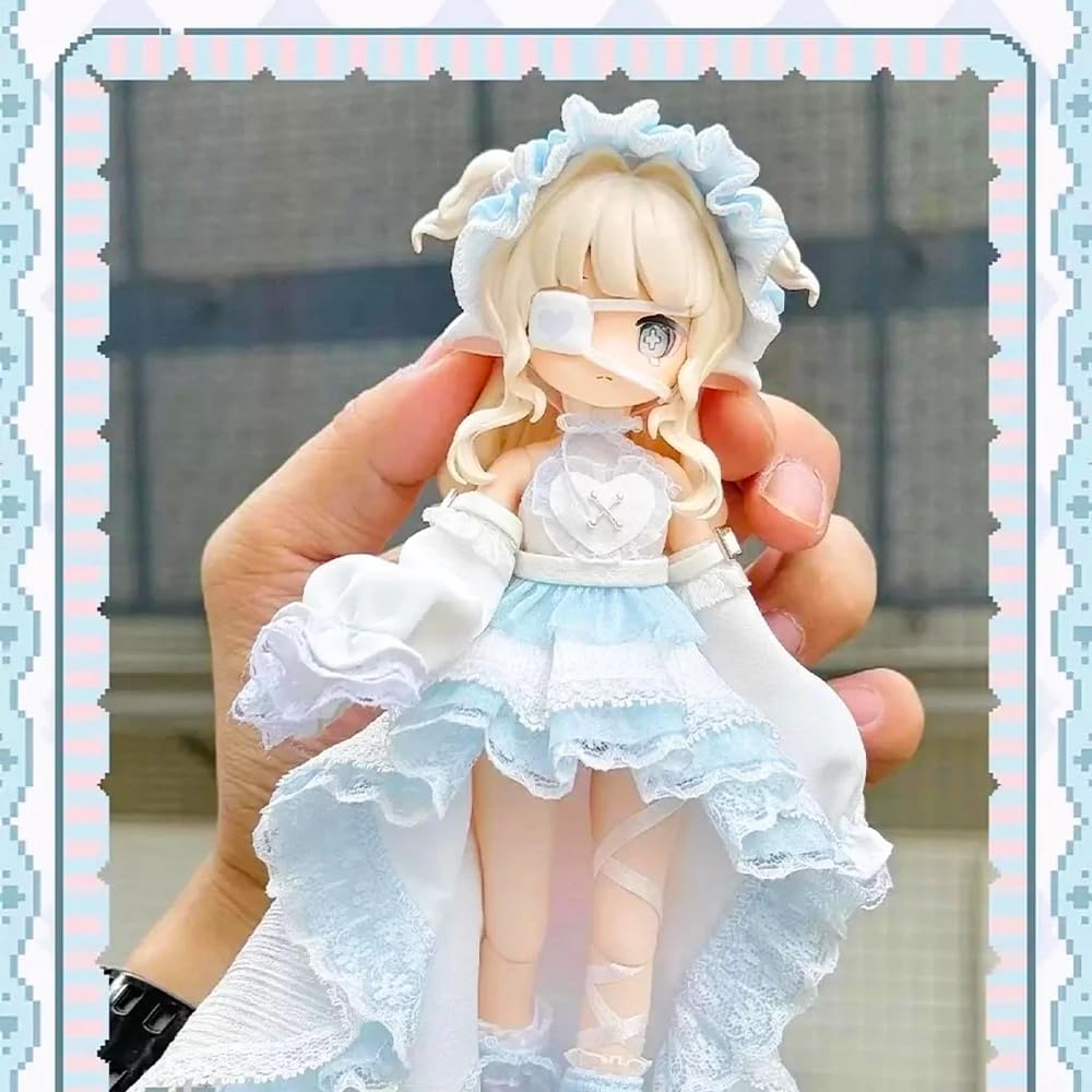 niannyyhouse BJD Geheimbox Figuren, elektronische Haustierserie, 1/12 Skala, Ball gemeinsame Puppe, Sammlerstück Actionfigur (6 Stk)