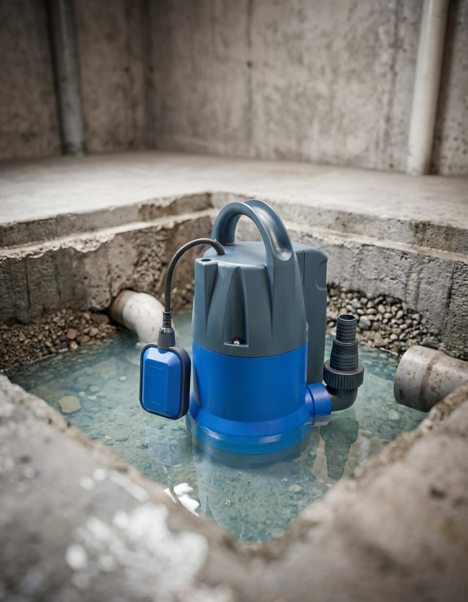 Suinga Bomba Achique Sumergible Aguas Limpias XKS-557P | 550W 10000 L/H | Interruptor De Nivel Vertical | Uso Continuo Aguas Limpias o Ligeramente Cargadas | Elevacion 8 Metros