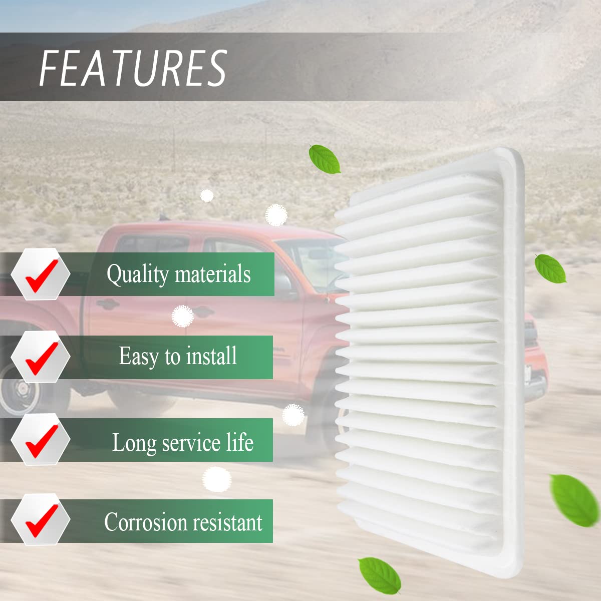 New Combo Set: Engine Air Filter & Cabin Air Filter For 2004-2006 Scion XB And Toyota Echo - Direct OEM Replacement 9 thumbnail image