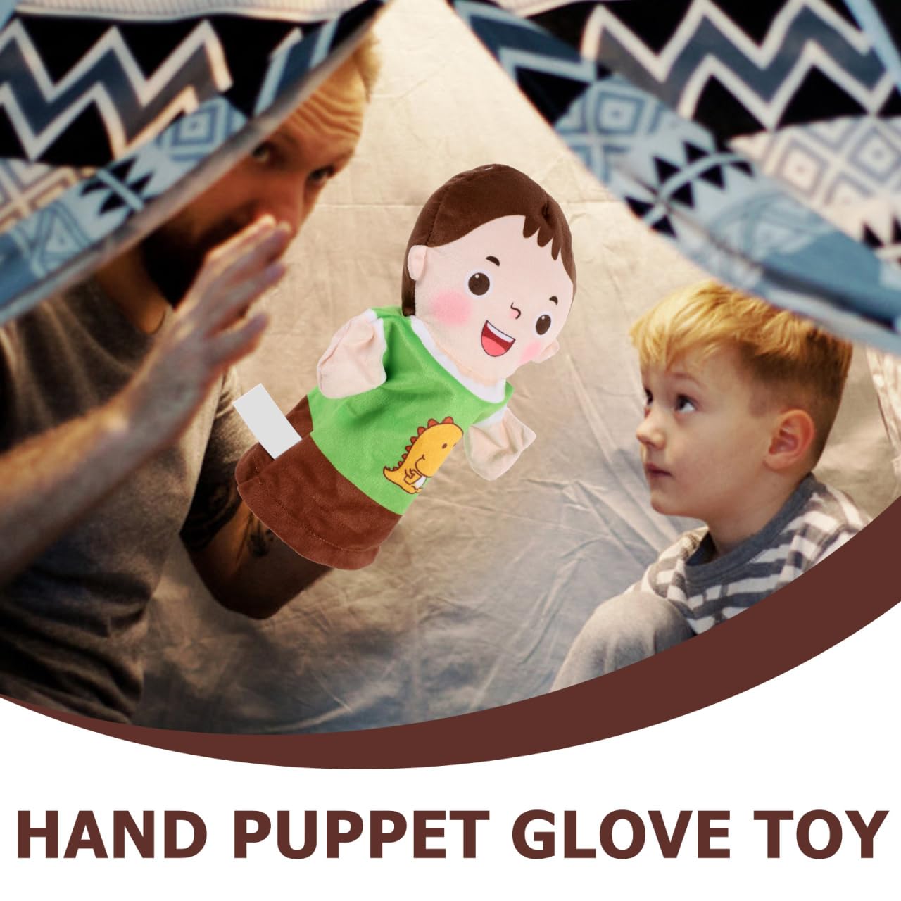 Alipis Títeres De Mano para Niños Set De Marionetas Familiares De Peluche Interactivas Figura Realista De 24X8 Pulgadas Juguete Educativo para Juegos De rol Familiar