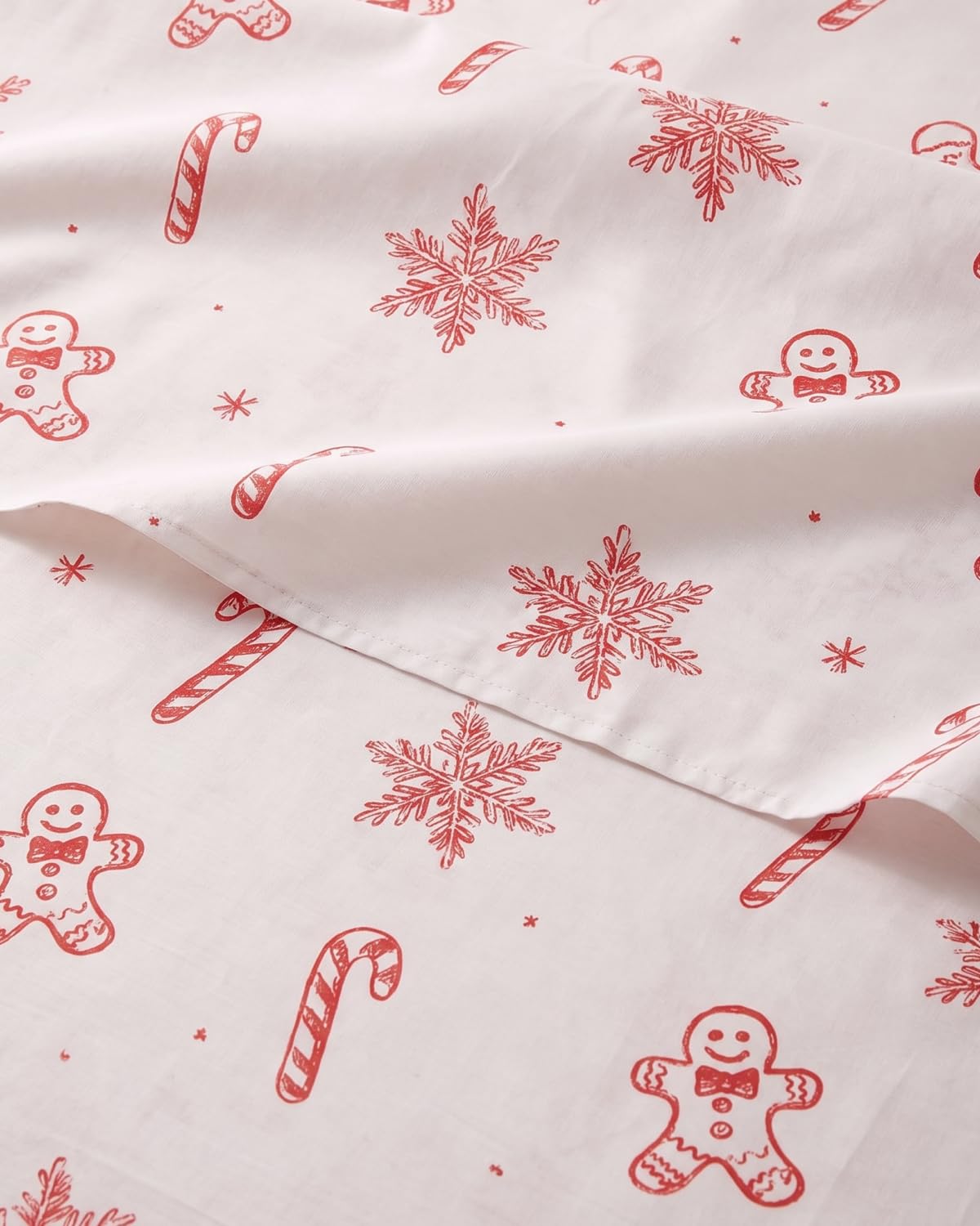 Christmas Sheet Set, Holiday Sweets, Holiday Xmas Bedding Set - Twin Size