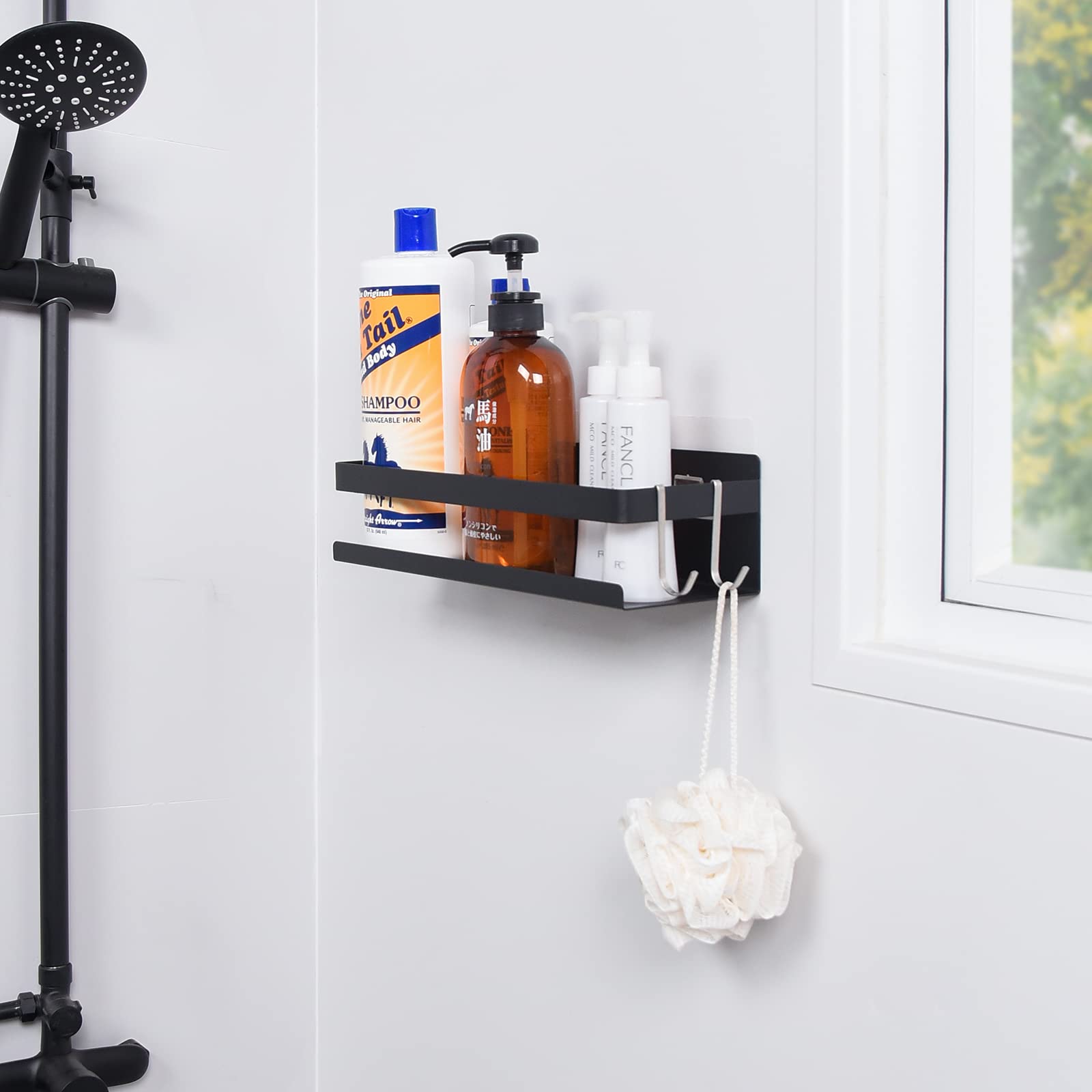 浴室用ラック 壁掛け 強力粘着固定 穴無し設置可 バス 収納ラック 30cm 浴室用ラック 壁掛け 強力粘着固定 穴無し設置可 バス 収納