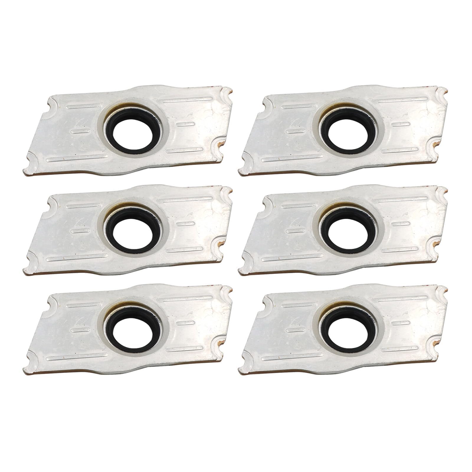 6 Stück Injektor Dichtung Platte Endkappe Zylinderkopfhaube Dichtung Kompatibel mit Audi A4 A5 A8 Q5 Q7 Kompatibel mit VW Touareg Verschlussdeckel Dichtplatte 059103113G 059103113F 059103113E
