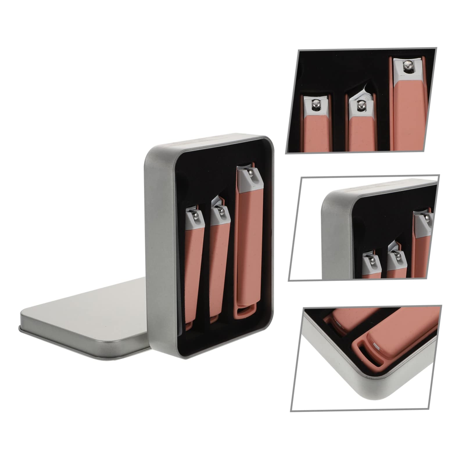 MAGICLULU 2 Set Di Tagliaunghie in Acciaio Inossidabile - Design A Spruzzo Tagliaunghie Compatto Per Manicure Da Viaggio