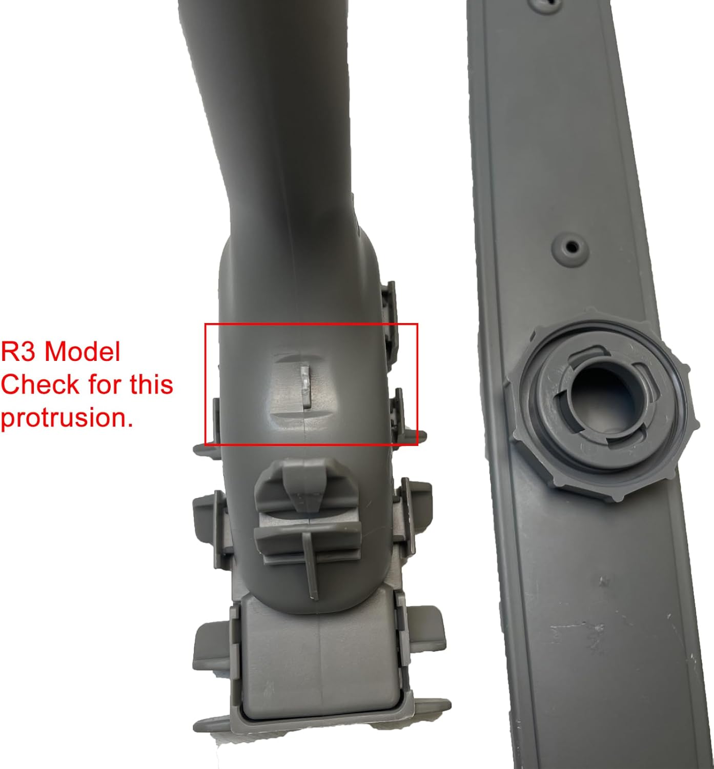 DD62-00061A & DD61-00226A Dishwasher Middle Spray Arm Assembly (Spray Nozzle Assembly and Water Duct) OEM Replacement Parts for Samsung DW80R5060U DW80R5061 Series
