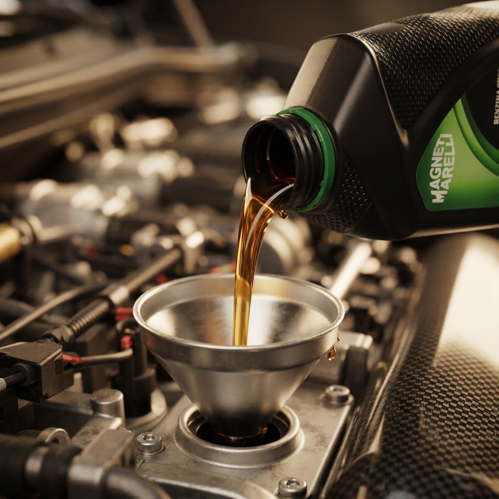 Huile synthétique Quantum Energy Quantum Marelli 5W40 C3 4 L | Lubrifiant de voiture pour moteurs diesel à essence avec DPF | Protection moteur avancée et haute performance
