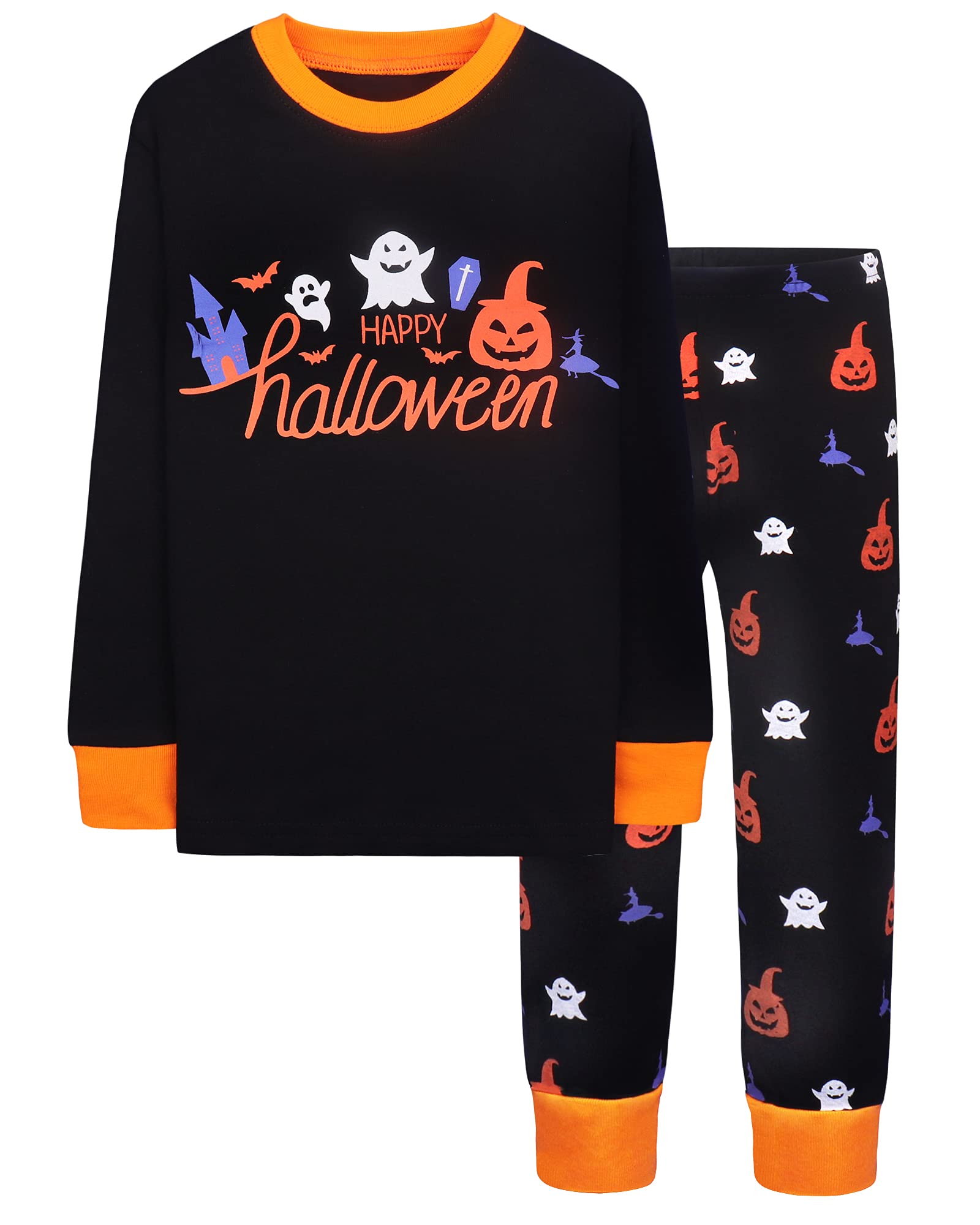 DAUGHTER QUEEN Boys &amp; Girls 100% Cotton Halloween &amp; Christmas PJS 18M-12Y