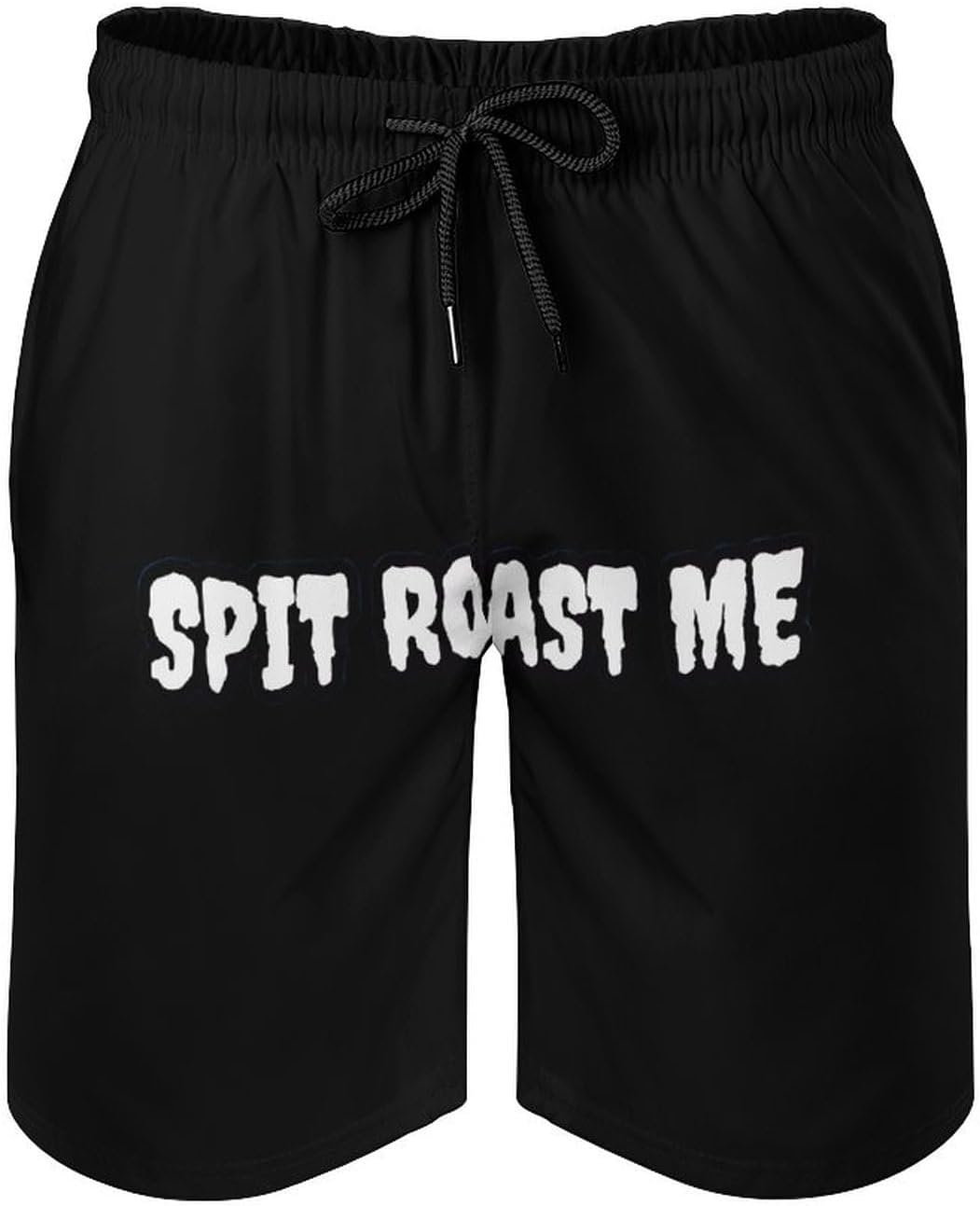 SPIT Roast ME Casual Men's Swim Trunks Novelty Summer Beach Shorts Swimwear with Pocket