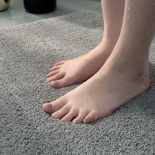 Tapis de bain antidérapant absorbant l'eau paillasson douche 40x60 - 6