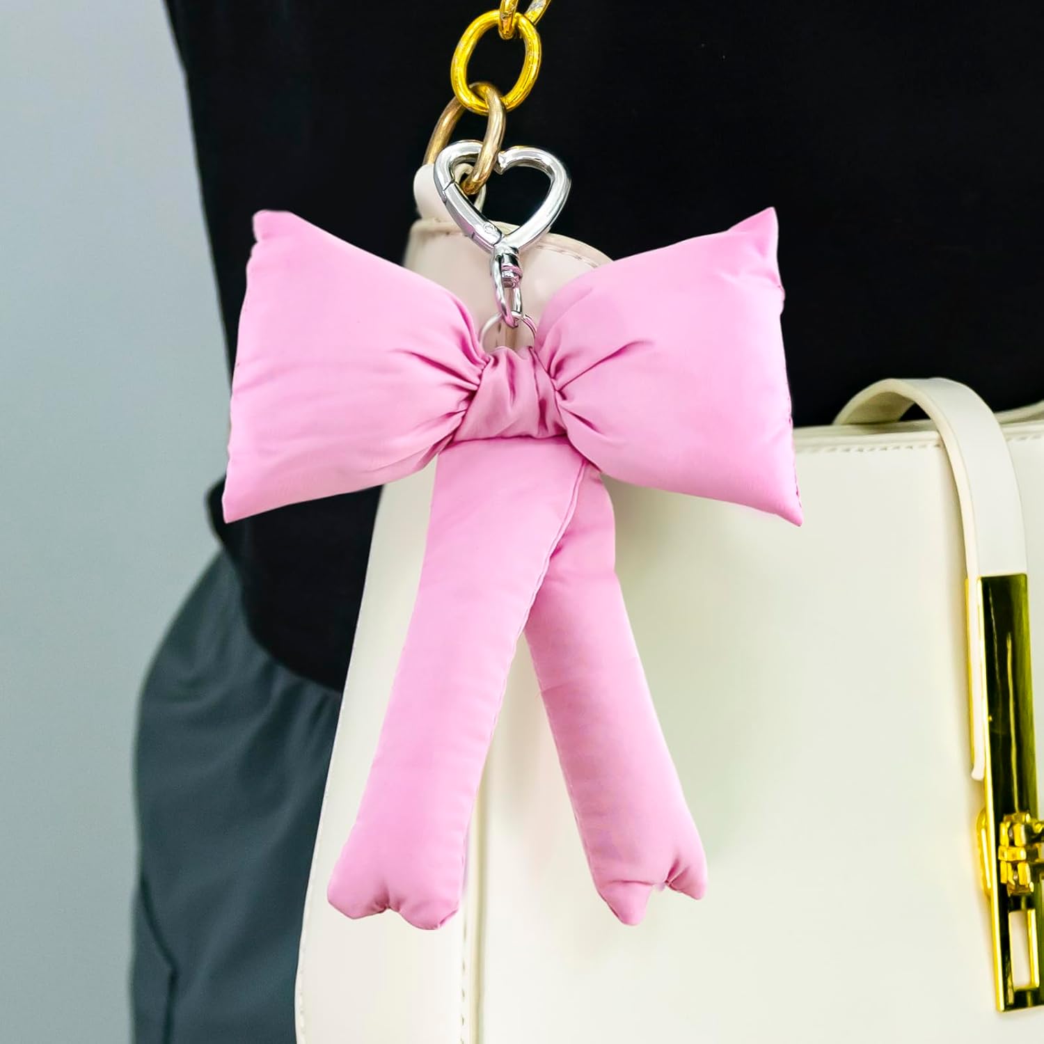 Bow Keychain 2Pcs Purse Charms For Handbags Cute Keychains For Tote Bag Backpack y2k Coquette Accessories - Image 6