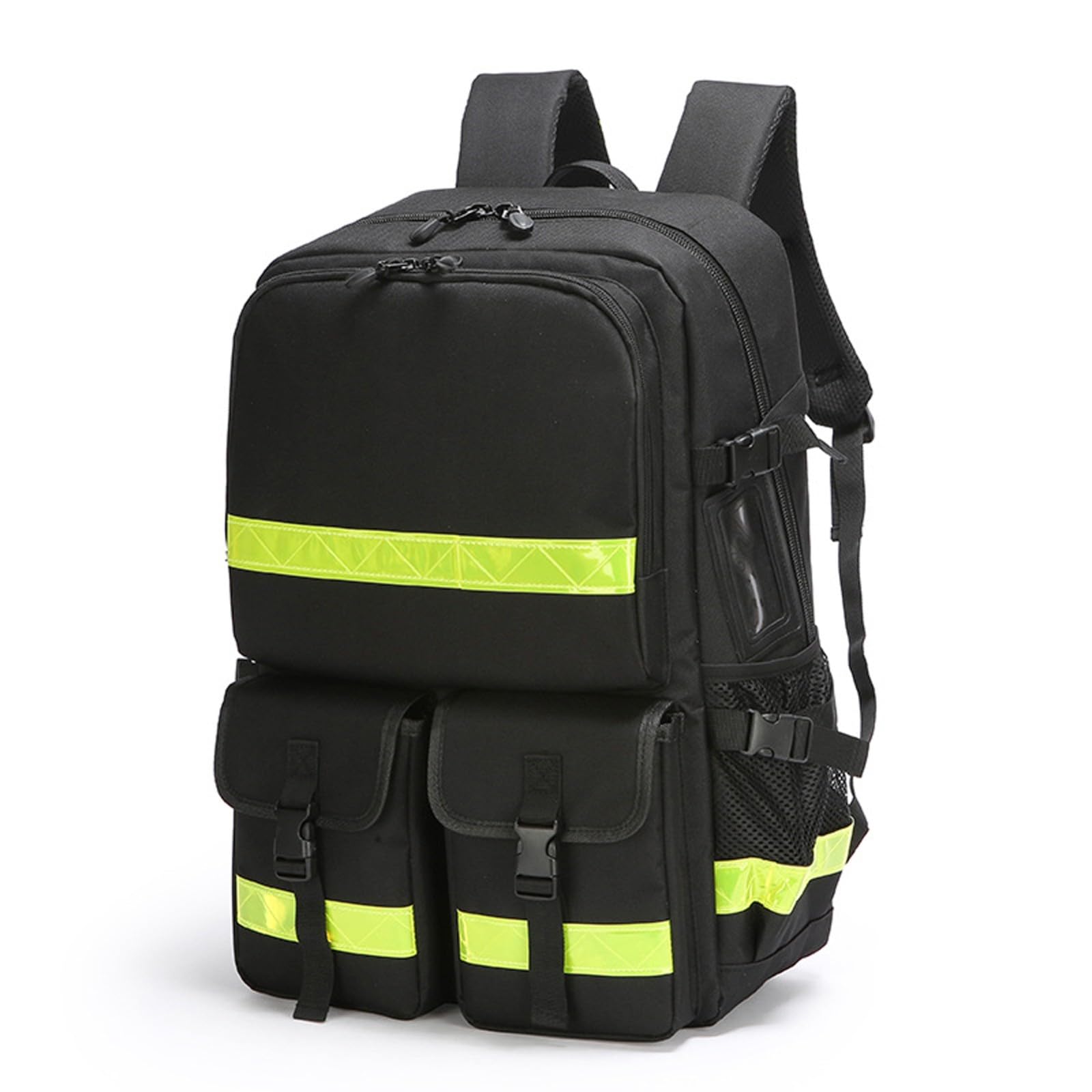 Erste Hilfe Tasche Leer,Notfall-Trauma-Rucksack mit reflektierender,Großer Wasserdicht Verschleißfest Verstellbarer Riemen Atmungsaktiv Rücken für Reisen Haus,Auto,Arbeitsplatz,Outdoor(Black)