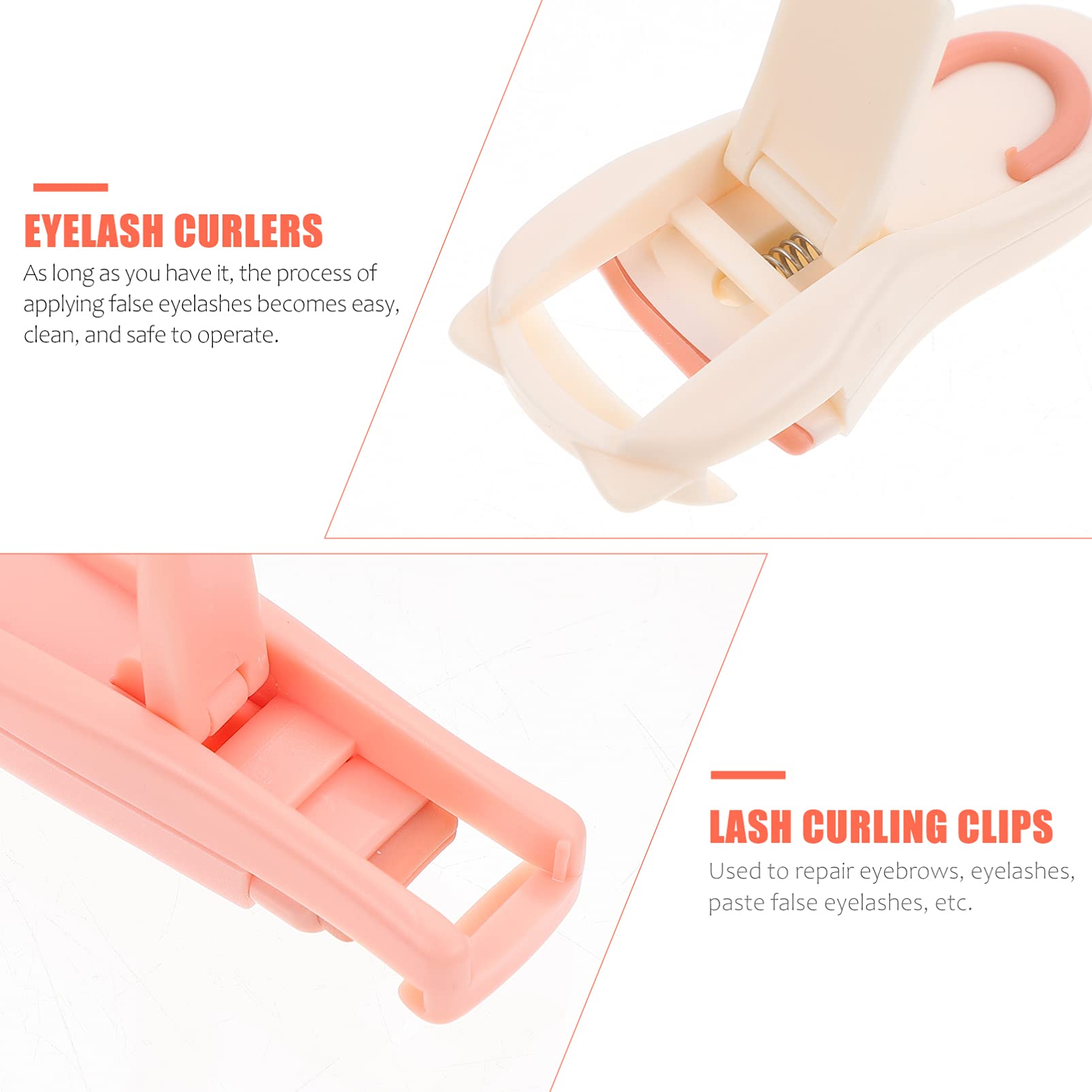 FRCOLOR 16pezzi Piegaciglia Portatili Larga Angolazione Strumenti Di Bellezza Per Trucco Degli Occhi Design Mini Per Curve Durature Delle Ciglia Pratico Per Donne e Ragazze