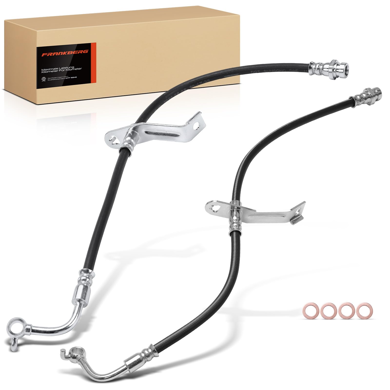 Frankberg 2 mangueras de freno delanteras izquierda y derecha 587322T600 | Compatible con: Optima FSGDS6B