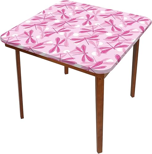 Miniatura 3 de JUNTAIY Dragonfly Square Tablecloth, Vibrant Spring Theme Winged Insect Washable Spill Proof Table Cover, Fits 48x48 inch Table, for Restaurants