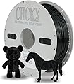 ABS Filament 1.75mm 3D Printing Filament Highly Resistant Durable Heat Resistance Odorless Non-Toxic Dimensional Accuracy +/- 0.02mm, 1KG Spool(2.2lbs) for Most FDM 3D Printers. (Black)