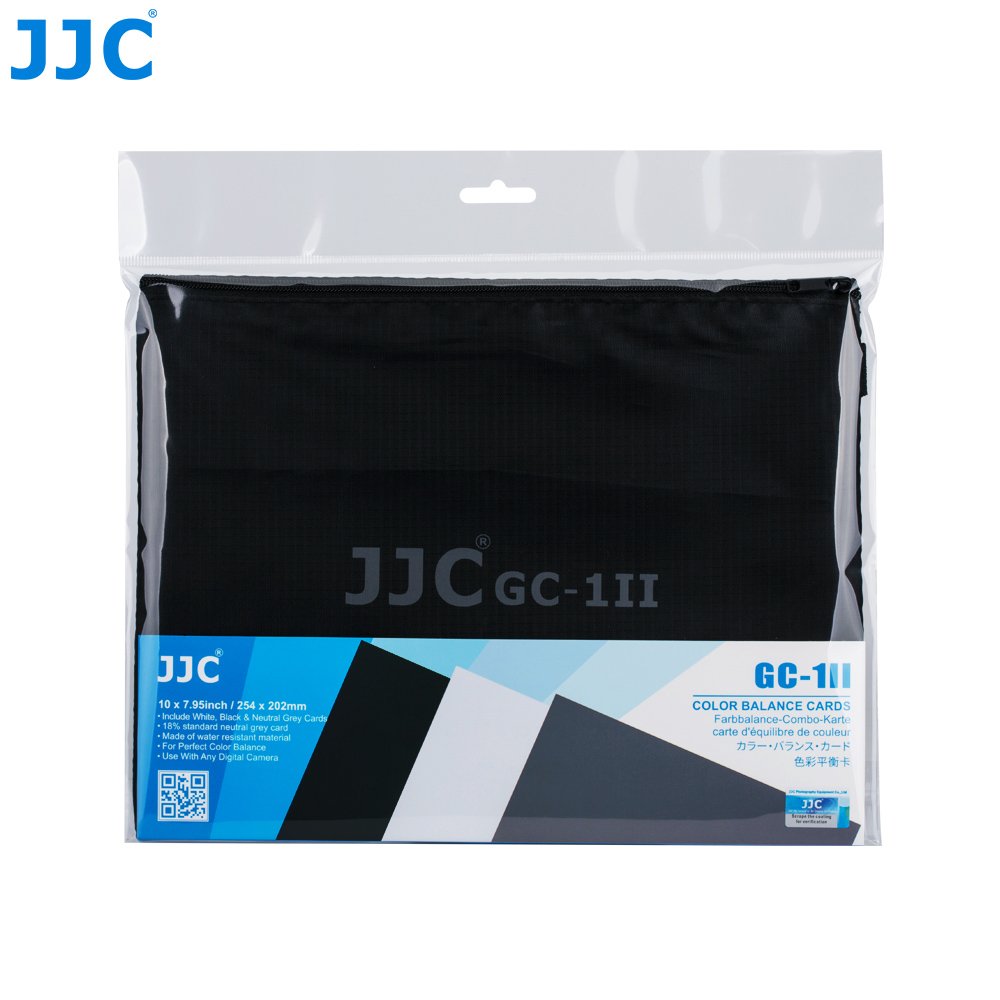 JJC GC-1II Wasserdichtes Balance-Kartenset, Grau/Weiß