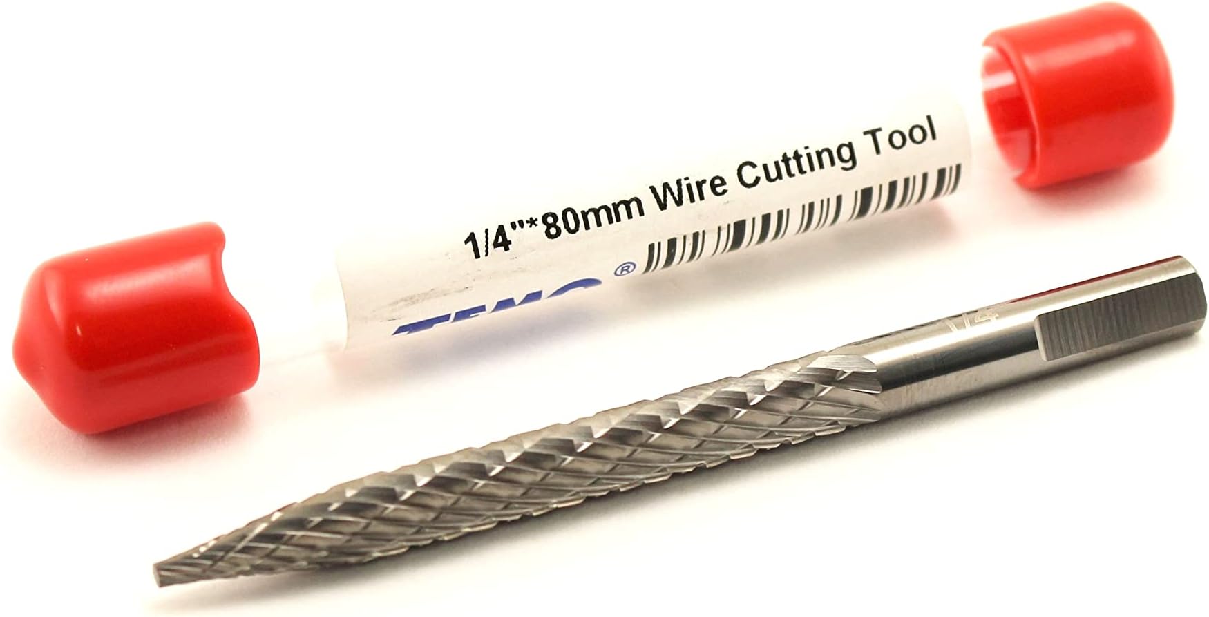 TEMO 1/4 Inch 6mm Carbide Burr Drill Bit Wire Cutter Tire Repair Automobile Car Tool