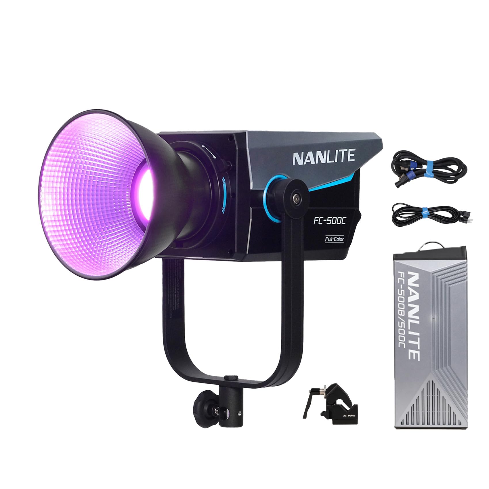 Amazon | NANLITE FC-500C 撮影用ライト 2700-7500K 520W出力 RGB撮影 