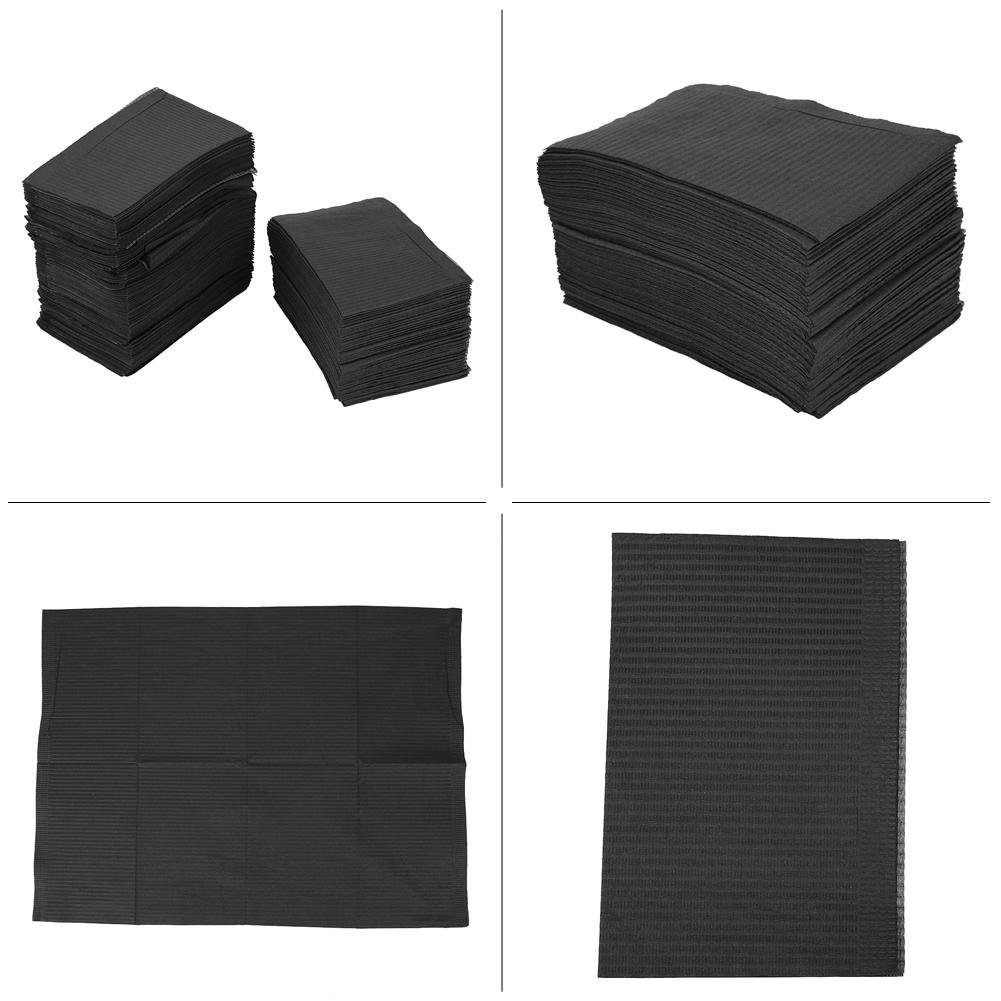 125pcs almohadilla para limpiar tatuajes, paño desechable Manteles de papel impermeables Estera Hojas de doble capa Manteles de papel personales Hojas de estera Accesorios para tatuajes