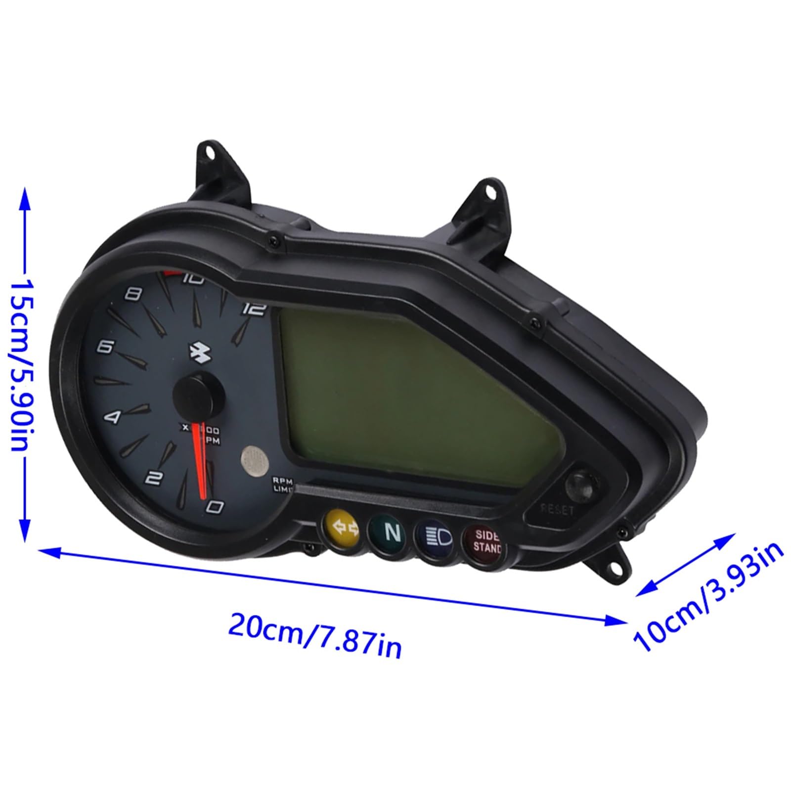 Obrotomierze motocyklowe Elektroniczny licznik kilometrów i prędkościomierz motocyklowy pasuje do BAJAJ PULSAR 135 150 160 180 220NS 2015-2018 Motocykla instrumenty