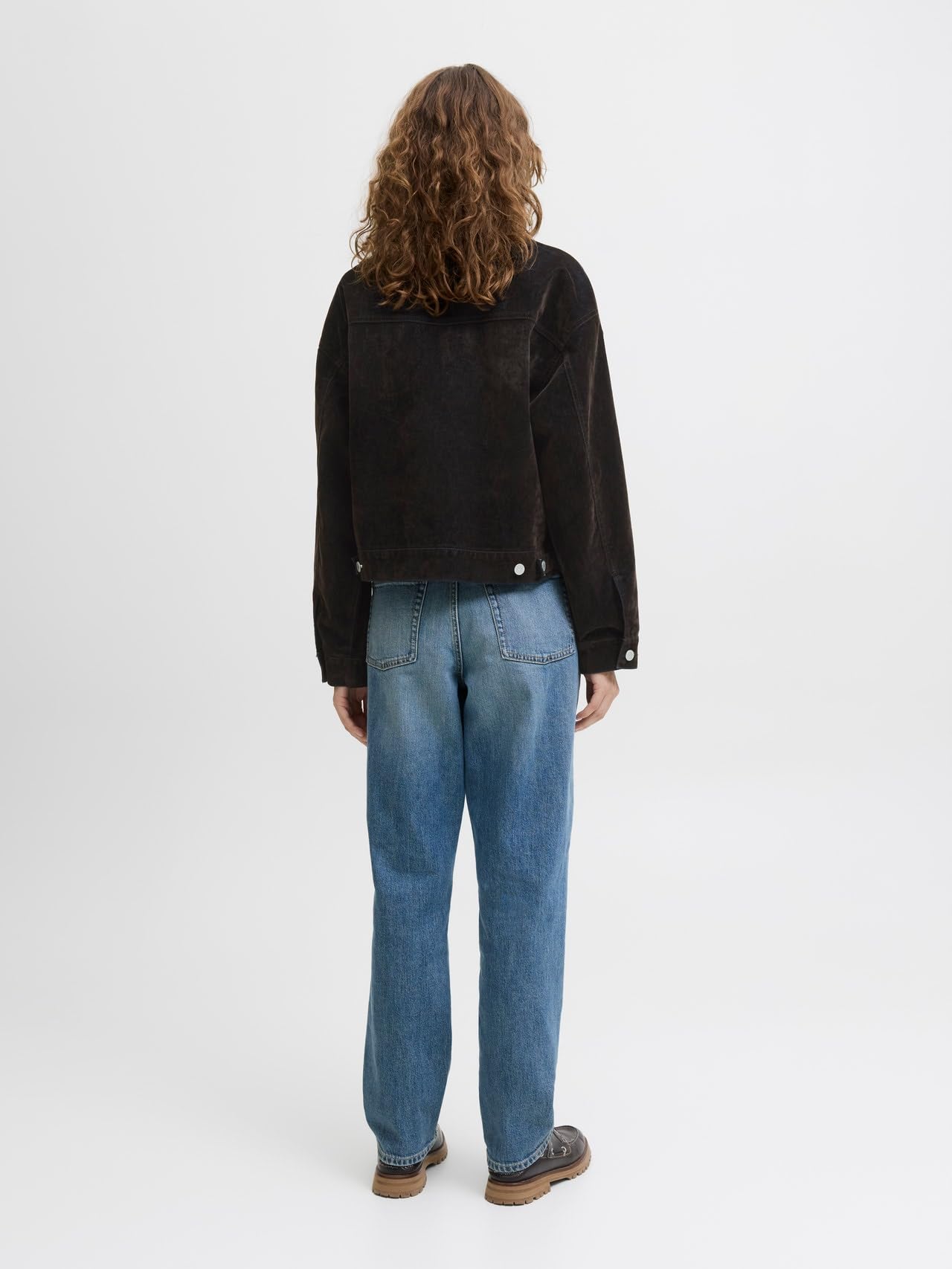 JJXX Damen Jxmia Flock Ls Denim Jacket Dnm Jxmia Flock Ls Denim Jacket Dnm (1er Pack)