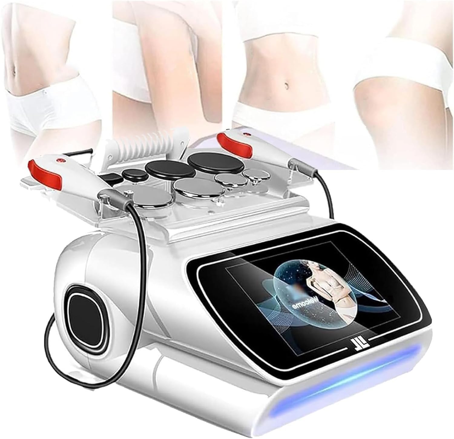 Cura Profonda Portatile a 448 KHz, Radiofrequenza Cpa RES per Il Lifting del Viso E del Corpo, con 2 Sonde per La Febbre/1 Coltello per Fascia, per La Cura dei Tessuti Profondi