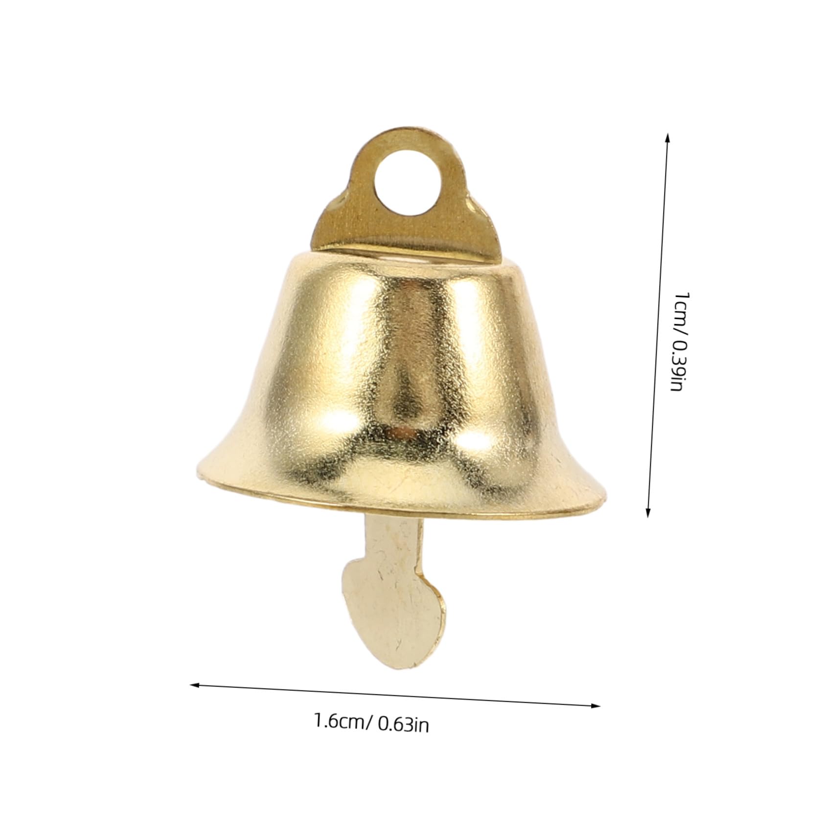 Toyvian 120 Piezas Decoración De Campana Dorado Mini Colgante De Campana Navideña Accesorios para Campanillas De Viento DIY para Árbol De Navidad