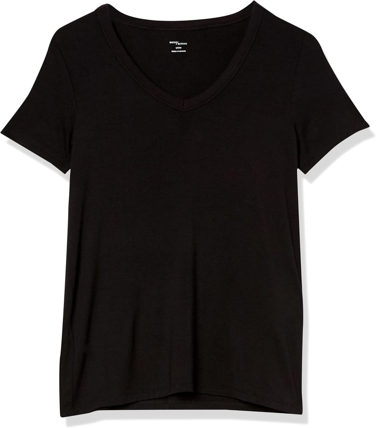 Amazon Essentials Women's Jersey Standard-Fit Short-Sleeve V-Neck T-Shirt (Previously Daily Ritual) - Image 5